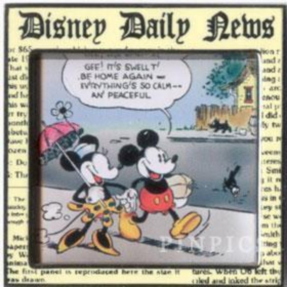 Vintage Disney Comic Strip Series #1 Daily News Mickey Minnie 2001 LE Pin 4689